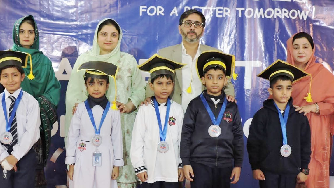 Graduation ceremony of young students