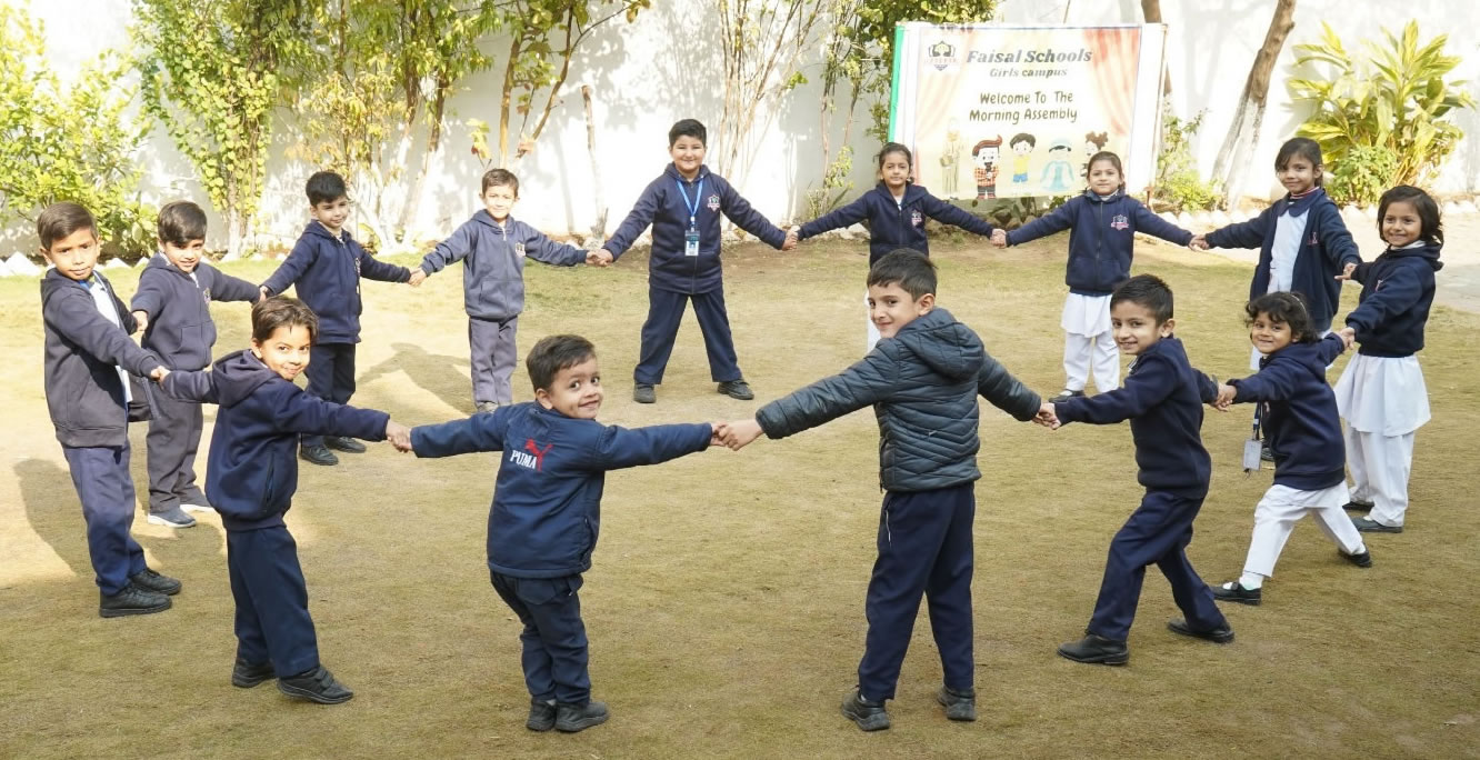 Morning assembly at Girls Campus